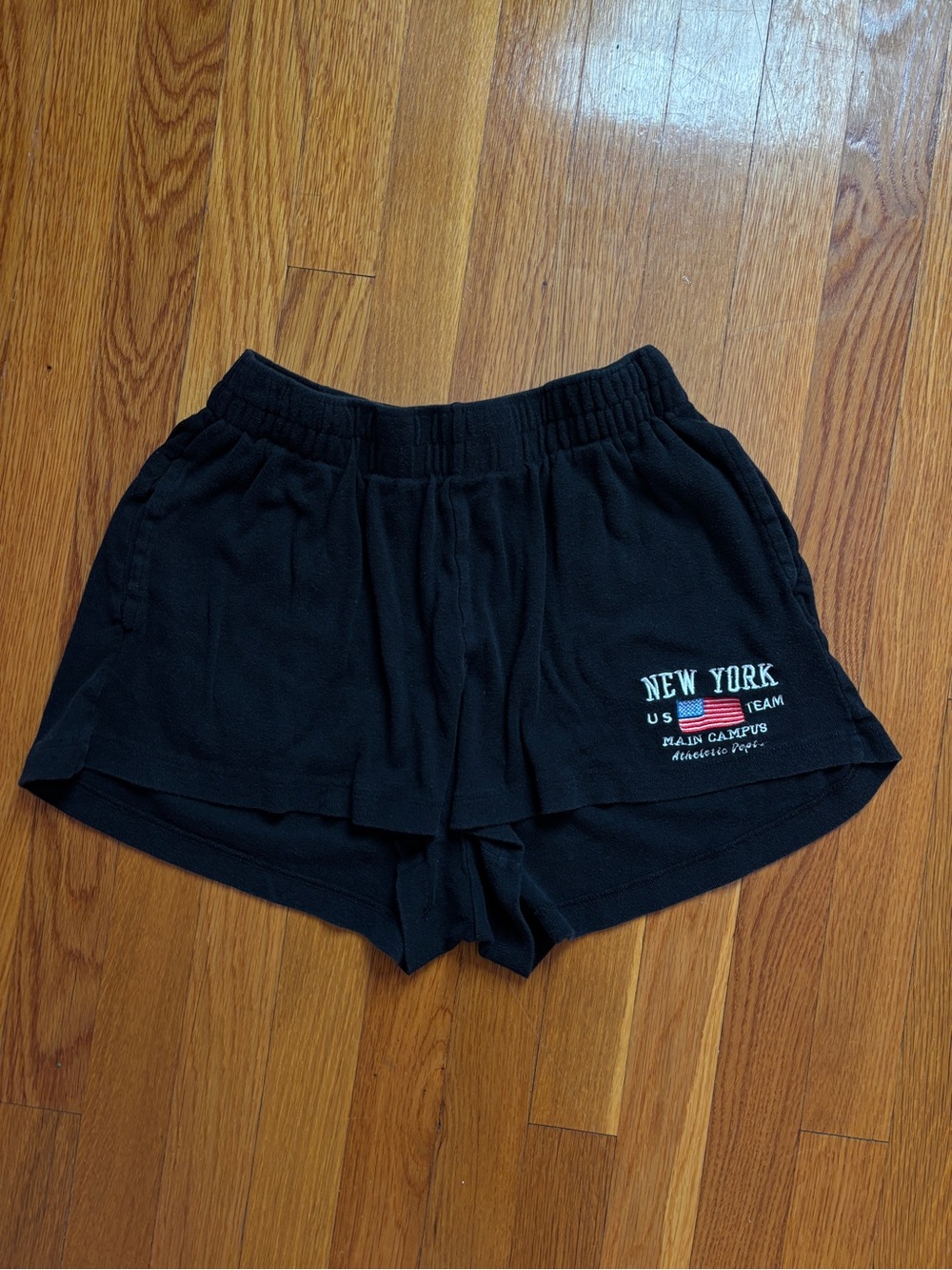 Black New York Graphic Women's Lounge Shorts